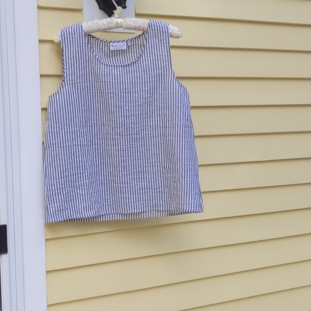 HABITAT Striped Seersucker Sleeveless Shirt